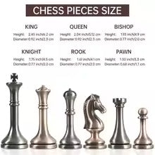 High-end chess set, 30.5 cm / 12-inch board