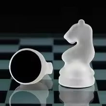 10-inch Handcrafted Glass Chess Set