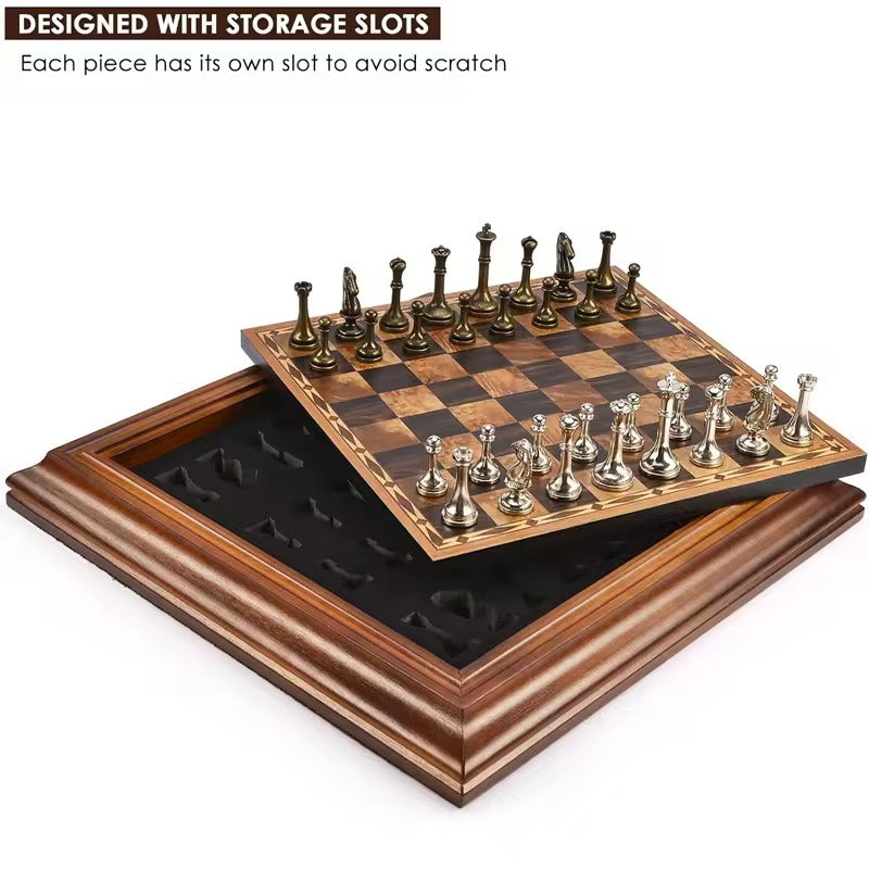 High-End 36 cm / 14-Inch Wooden Chess Set